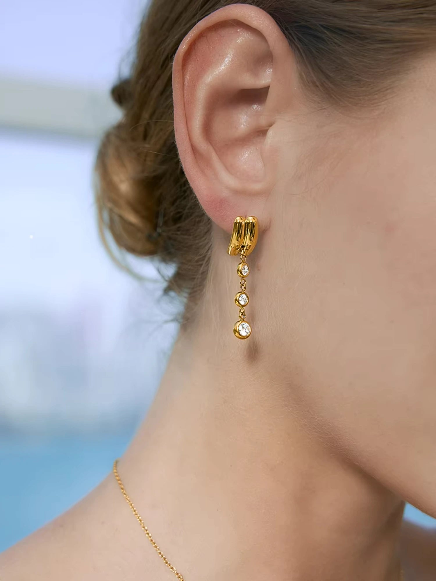 Dalia Flower Stud Earring