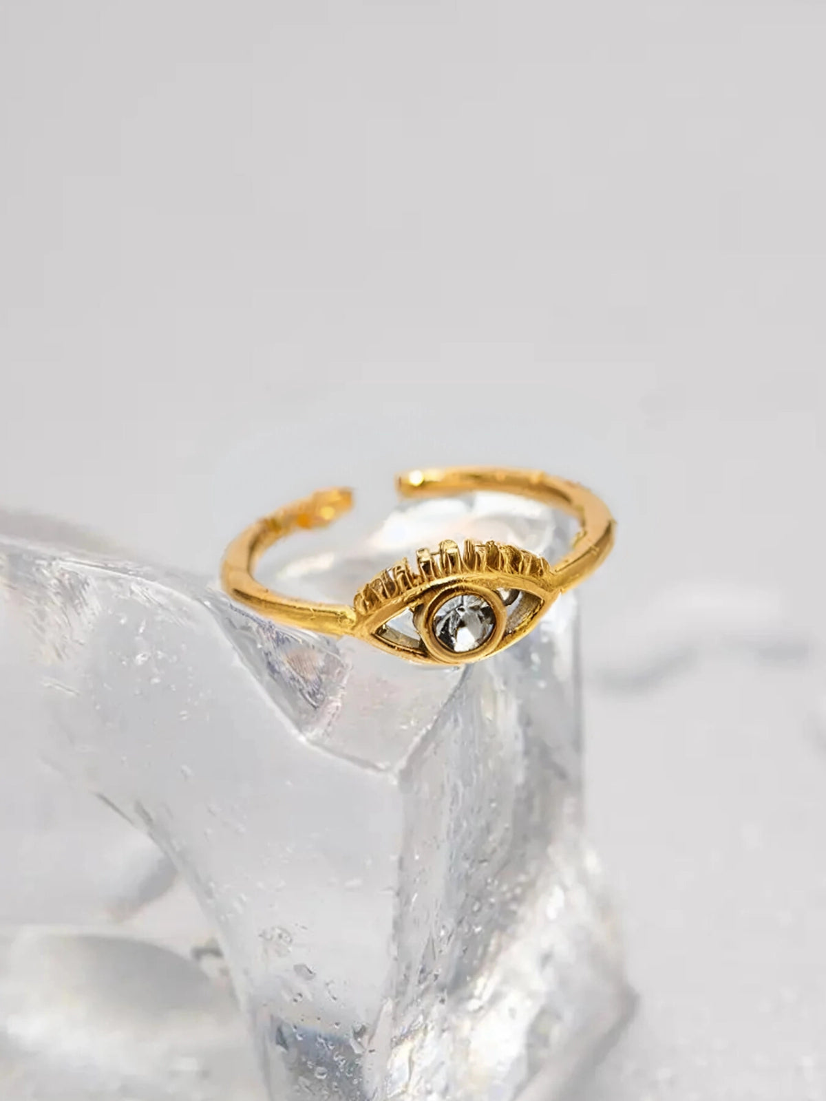 Golden Eye Charm Ring