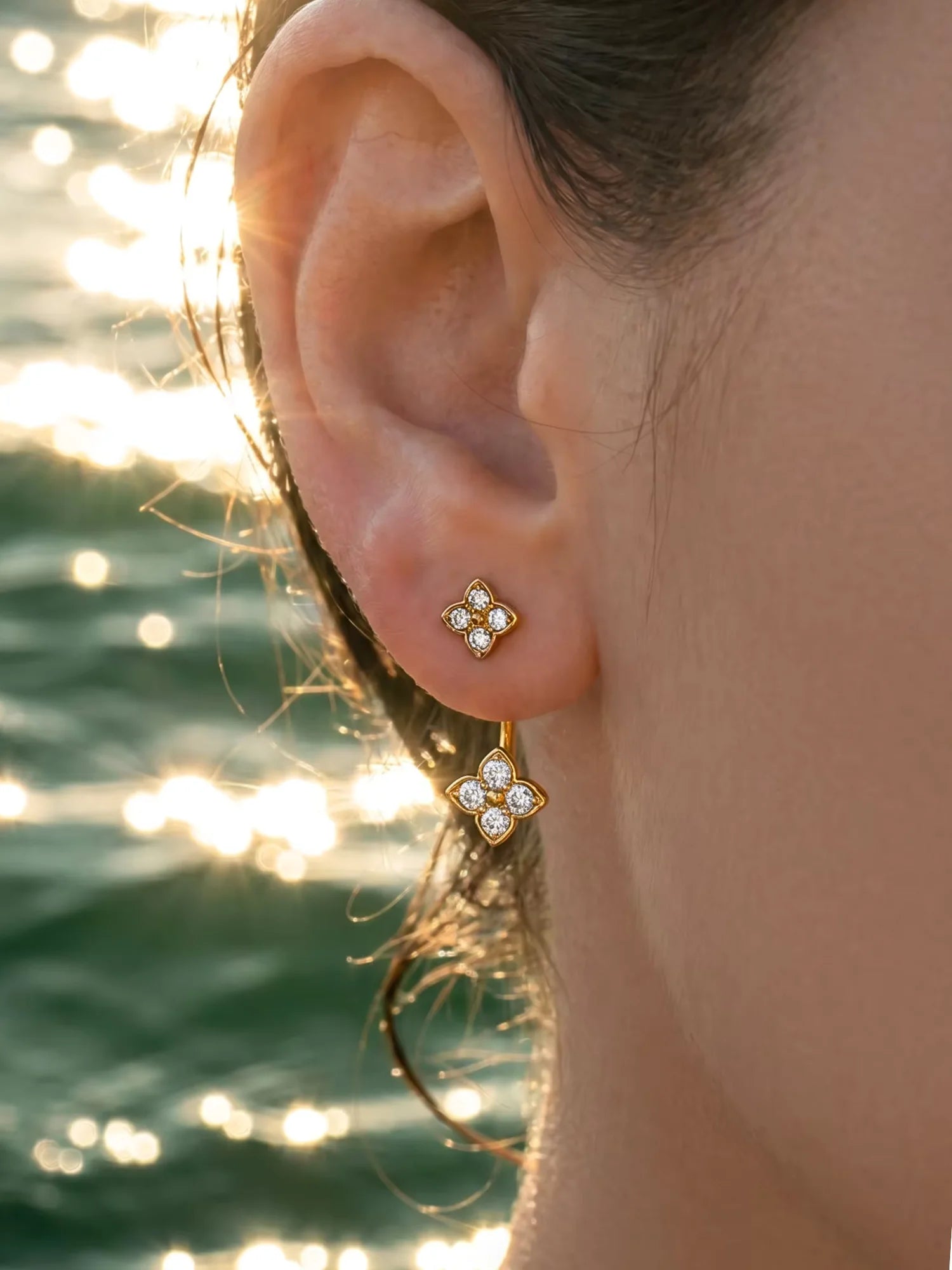Lena Twist Hoop Earring