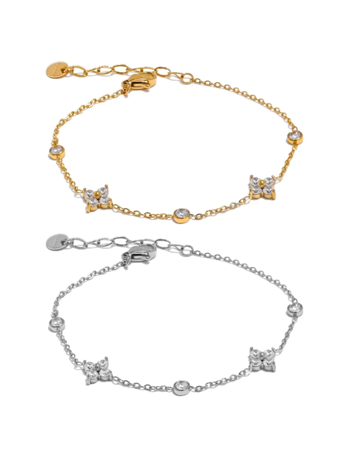 Lyra Bracelet luxury gold-plated bracelet by Shine With Me, front view showing polished finish and minimalist design