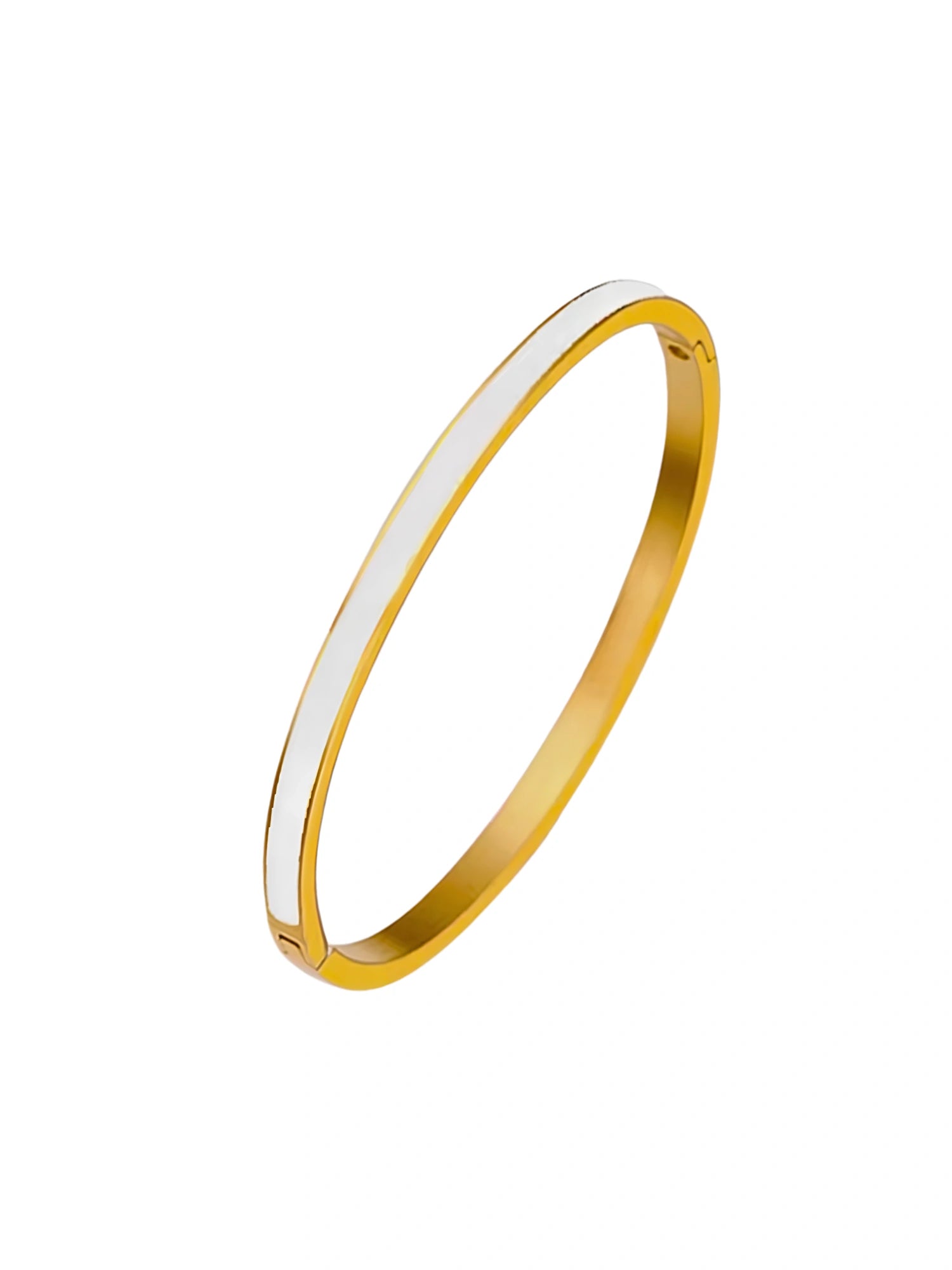 Stripe Enamel Bangle
