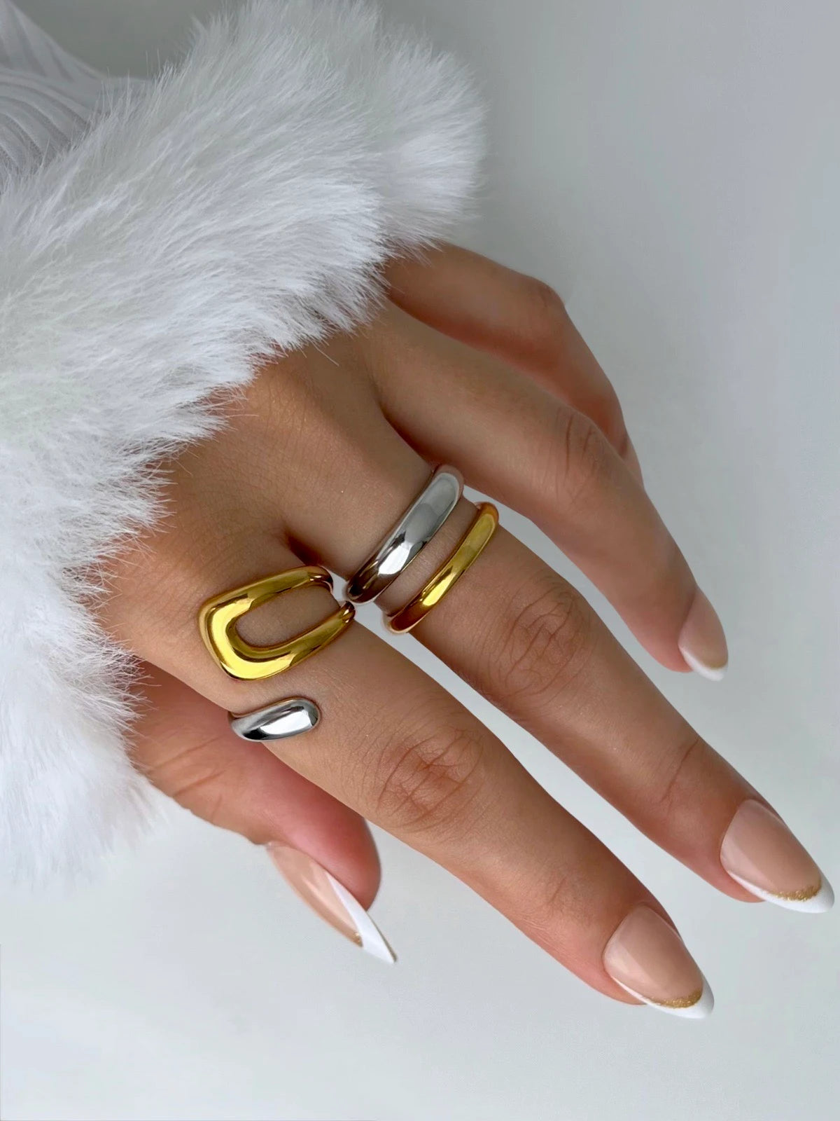 Syra Ring – Side angle showing elegant minimal design – Shine With Me