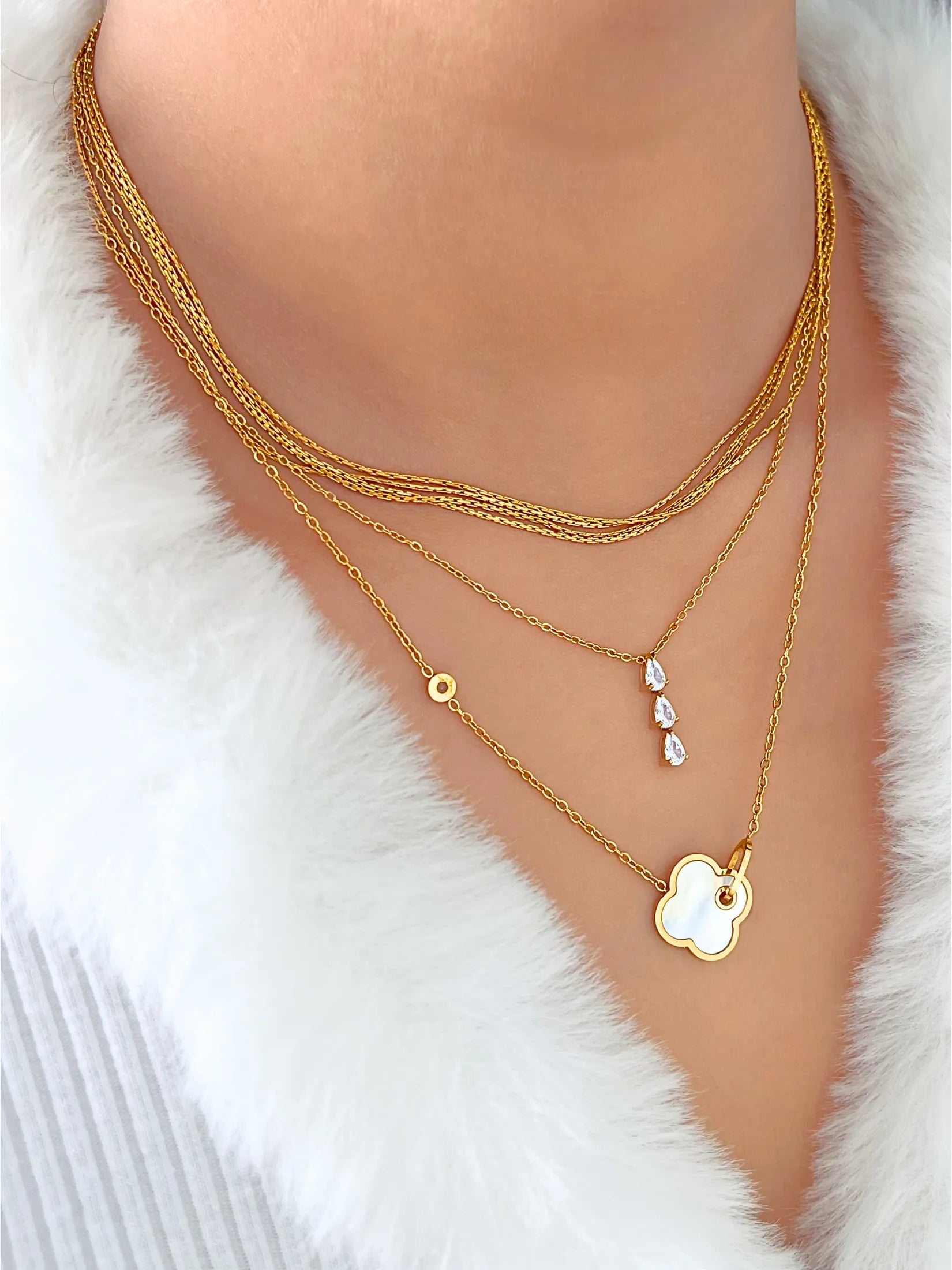 Amelie Clover Necklace
