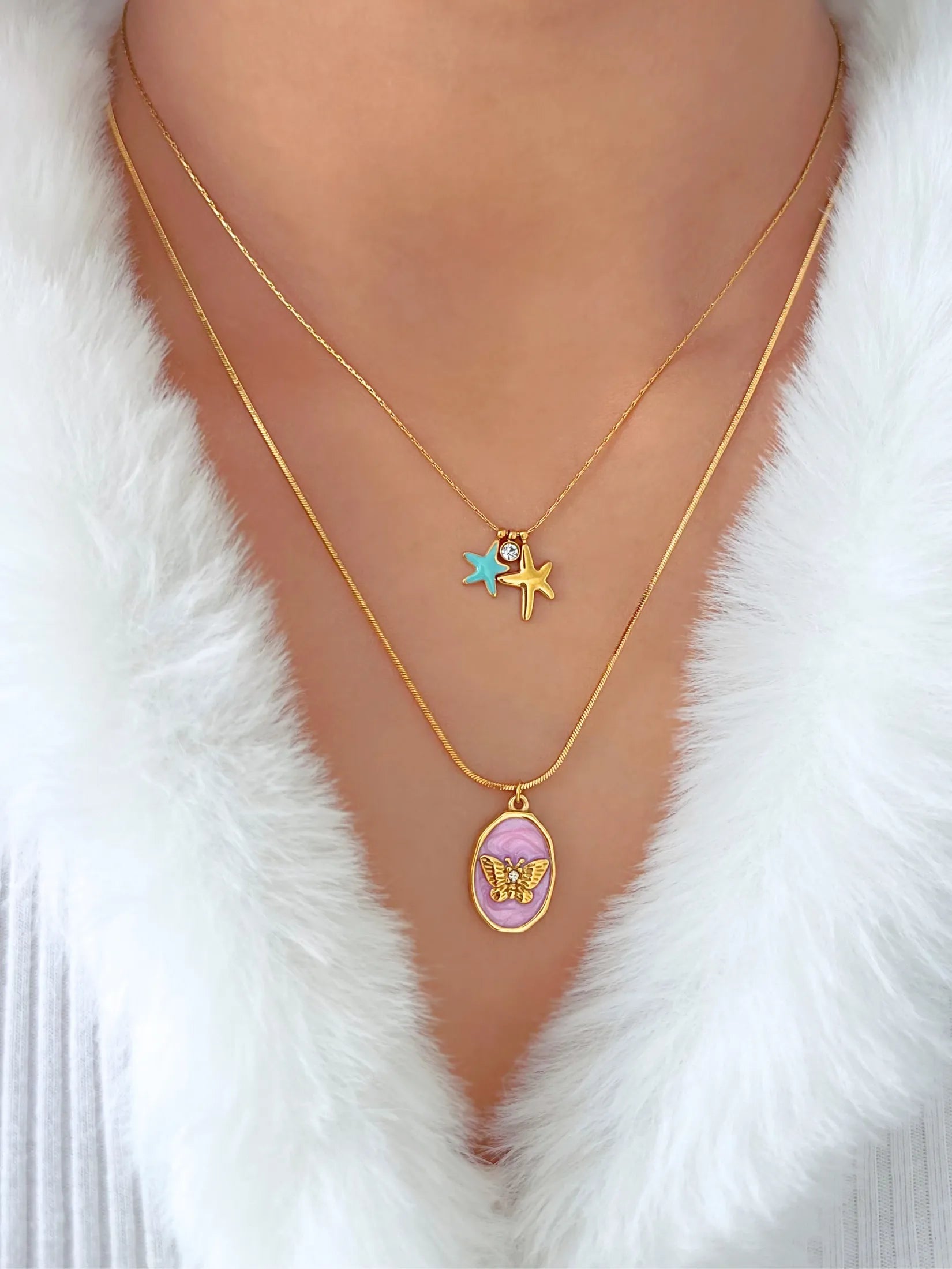 Flora Butterfly Necklace