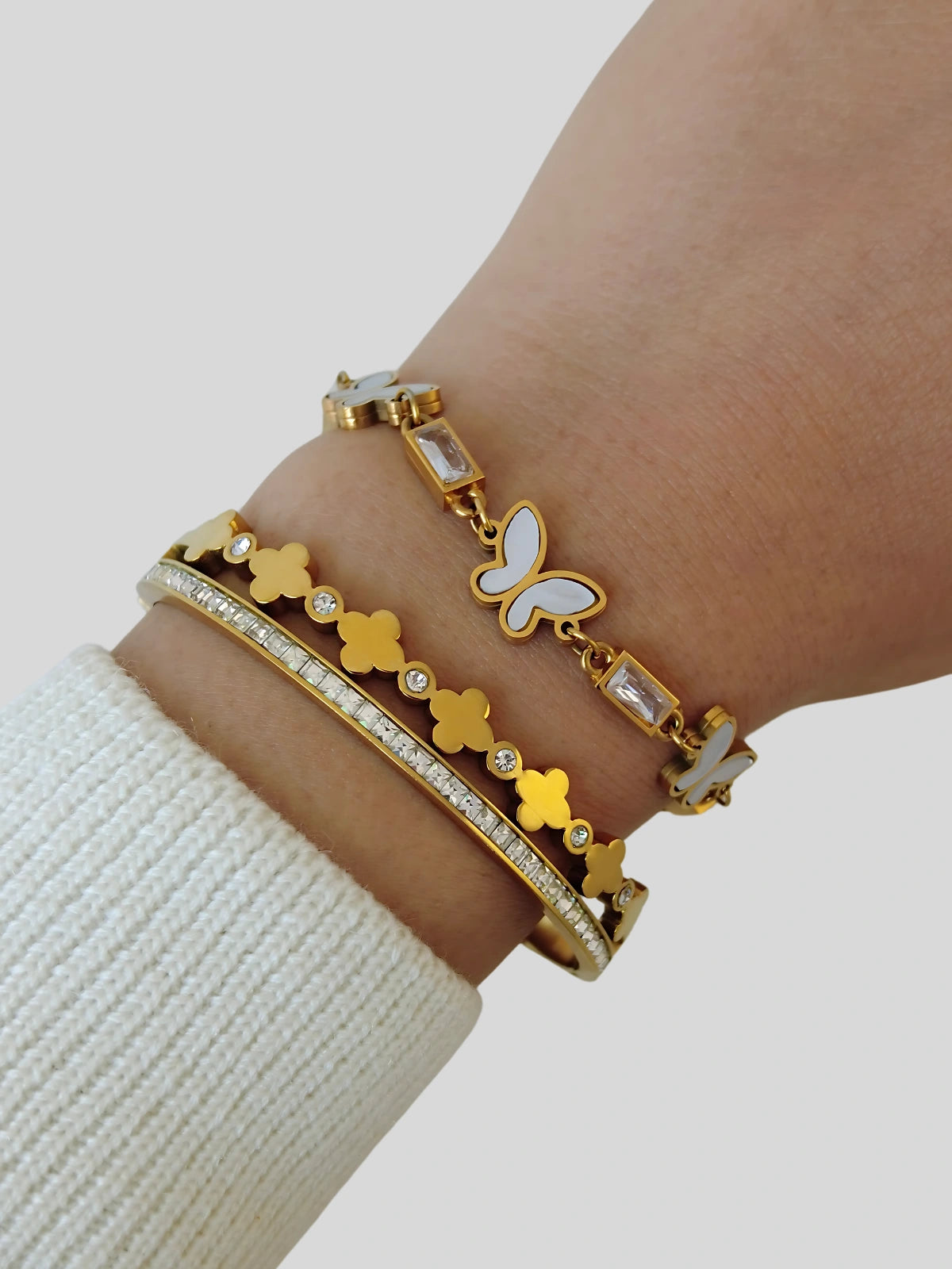 Twilight Clover Bangle
