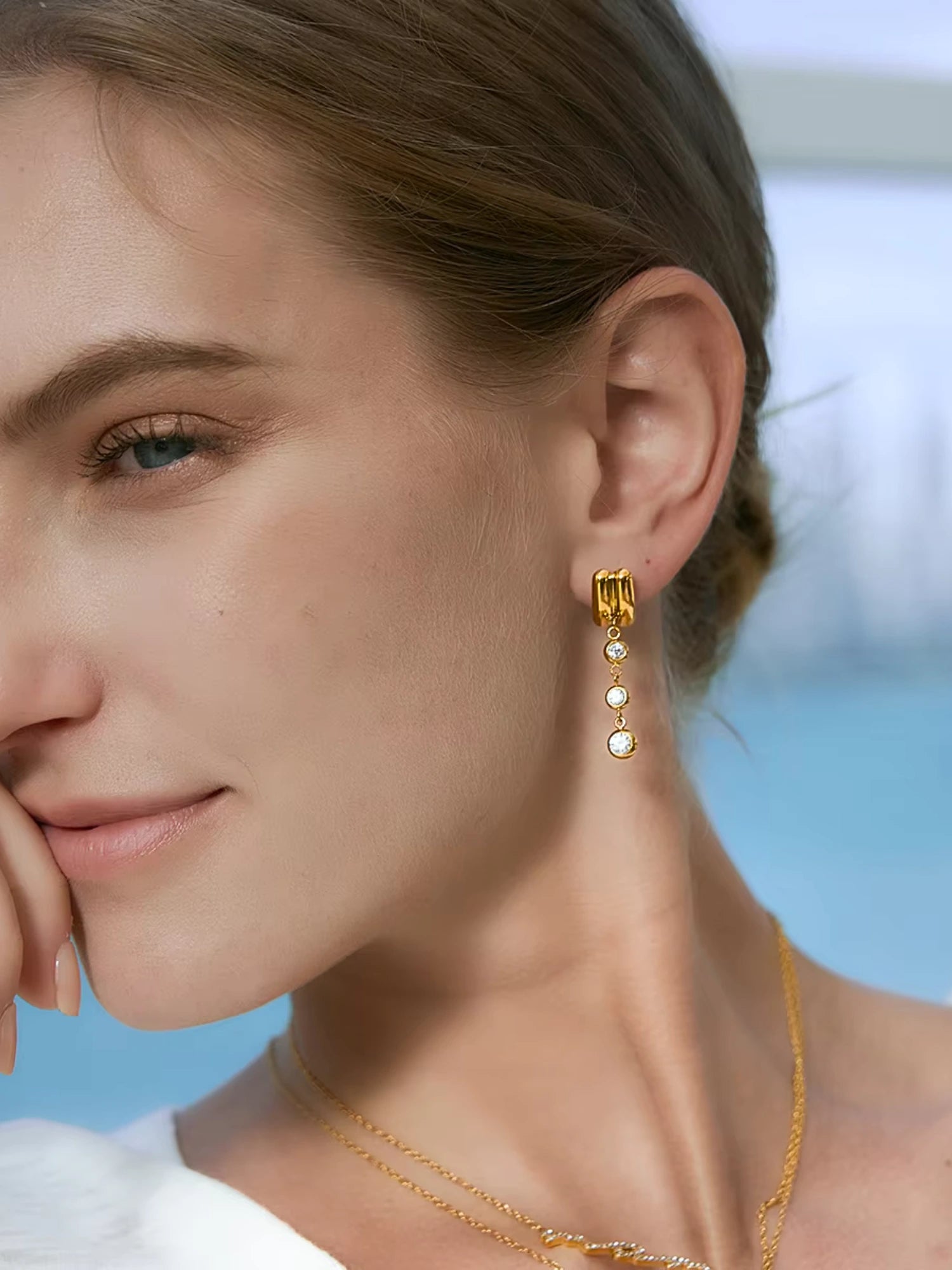 Dalia Flower Stud Earring