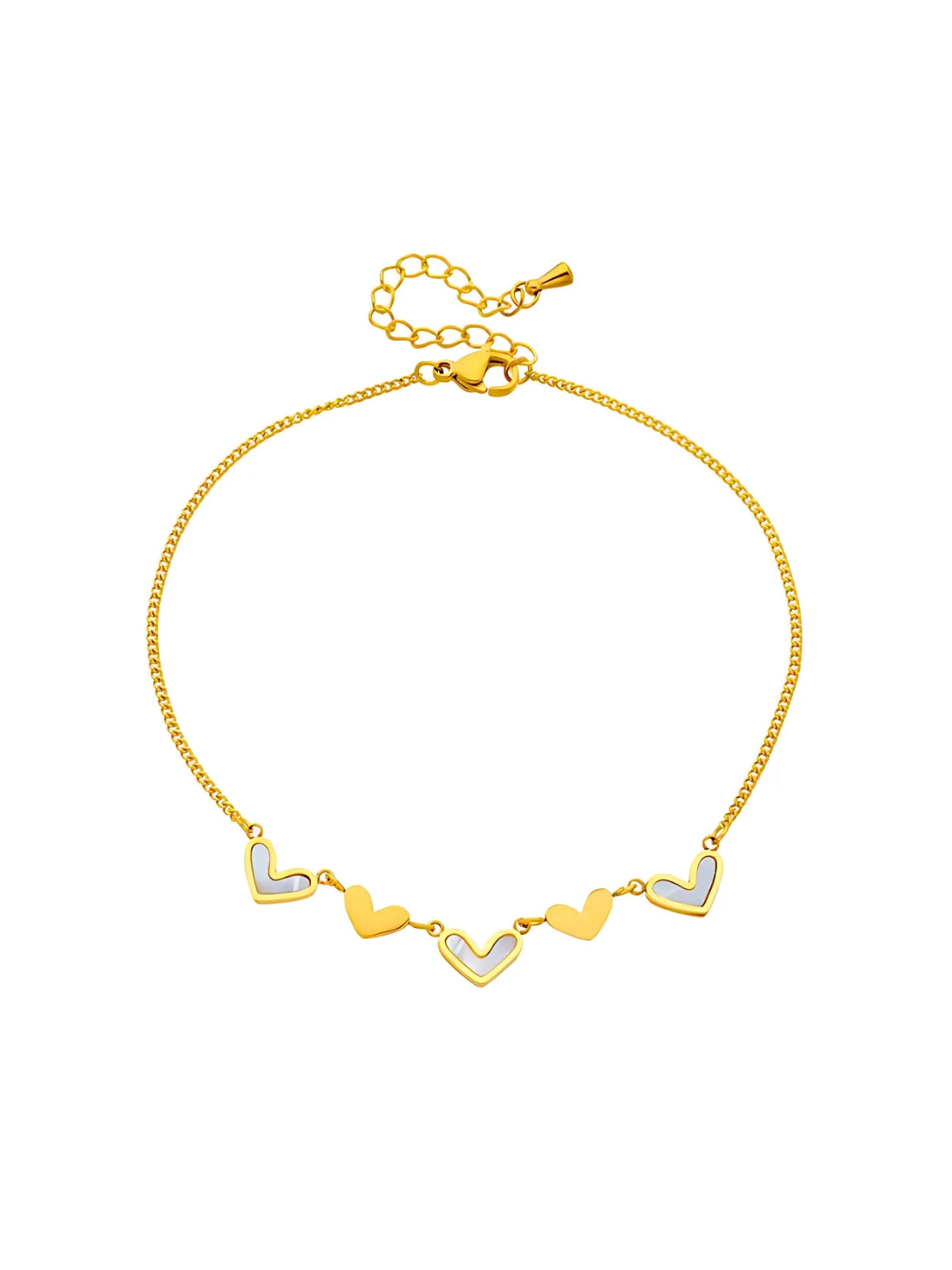 GLEAMING HEART ANKLET