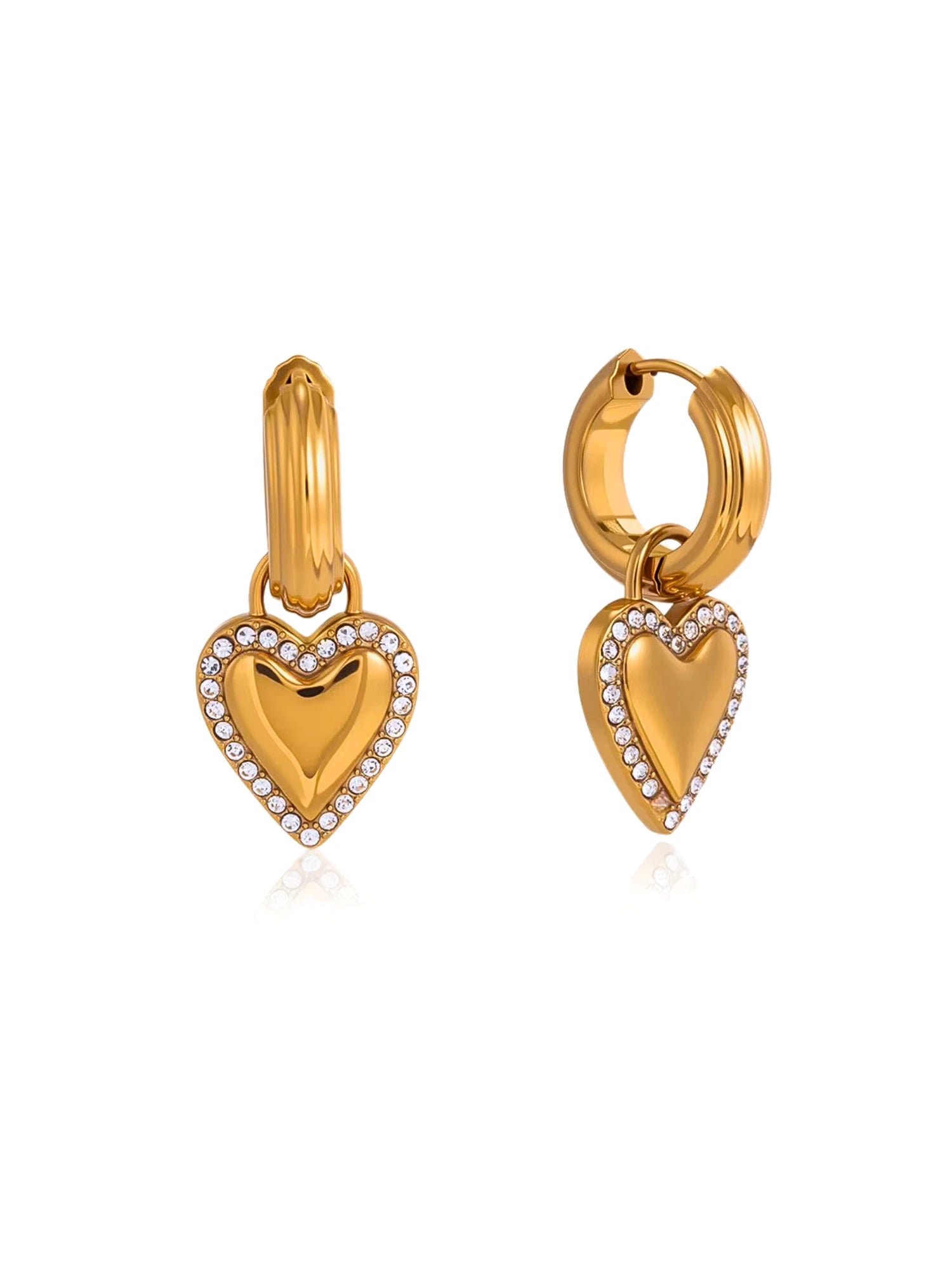 Amor Heart Hoop Earring