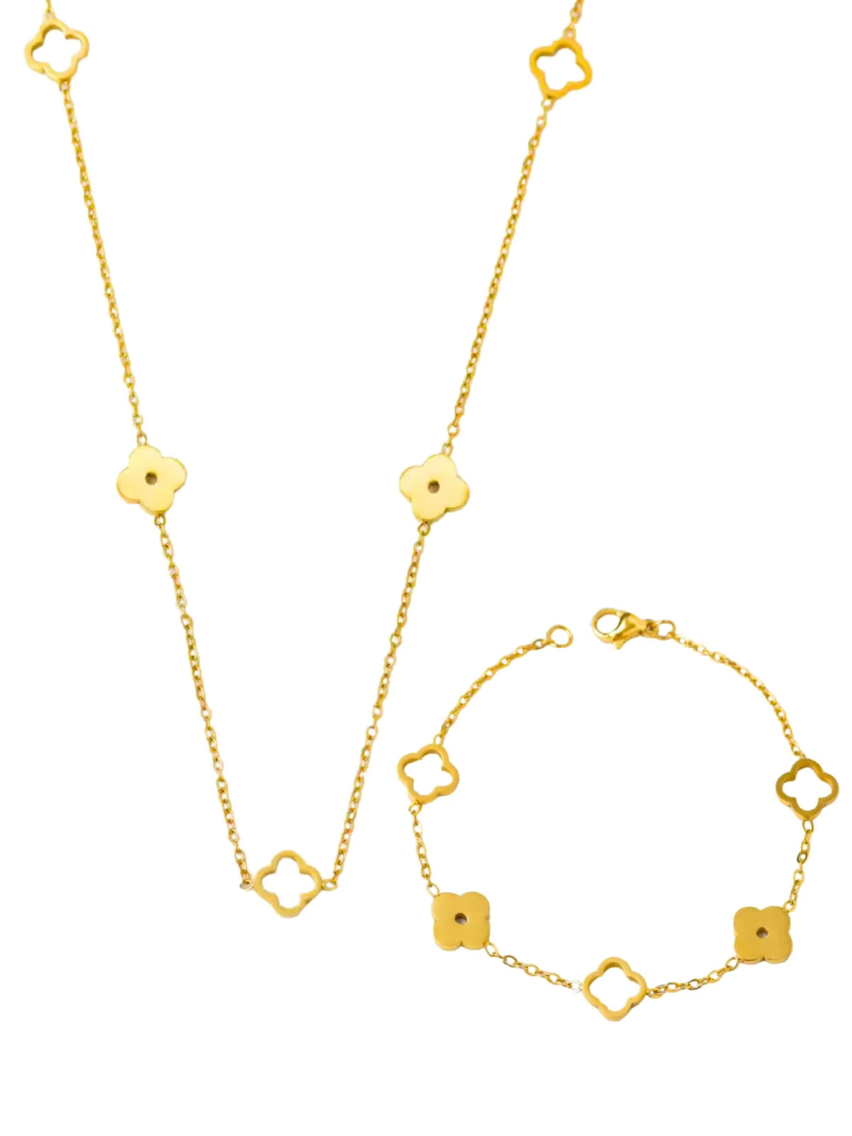 Lily CLOVER NECKLACE & BRACELET