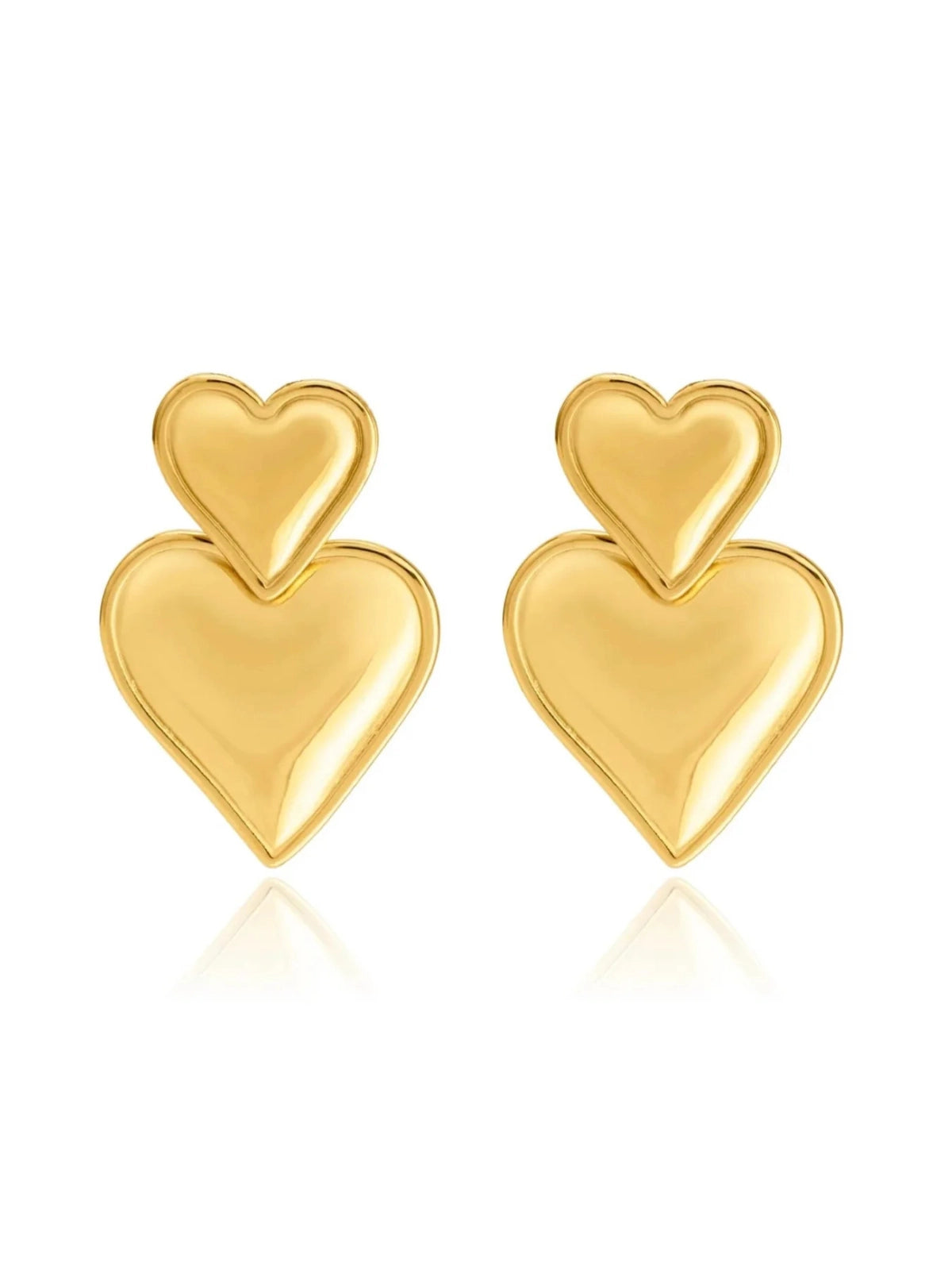 Lunara DOUBLE HEART EARRING