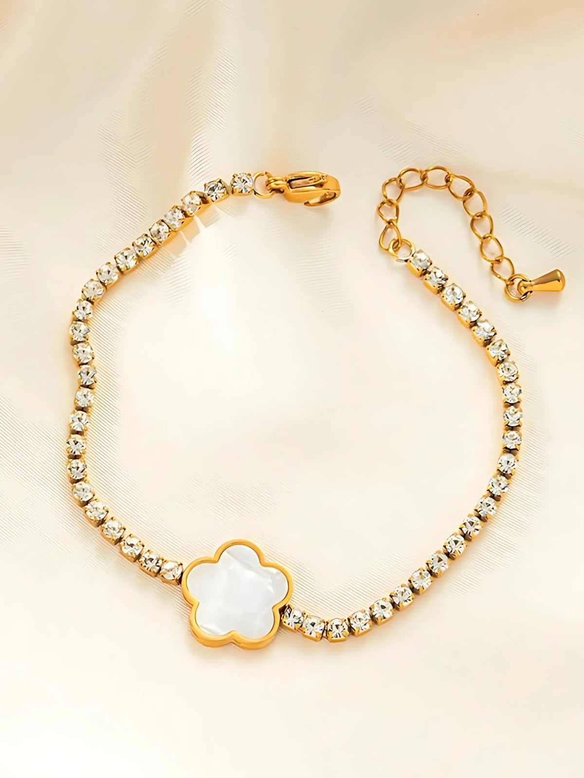Mirena Bracelet by Shine With Me in branded packaging — luxury gold-plated bracelet ready for gifting and radiant shine.