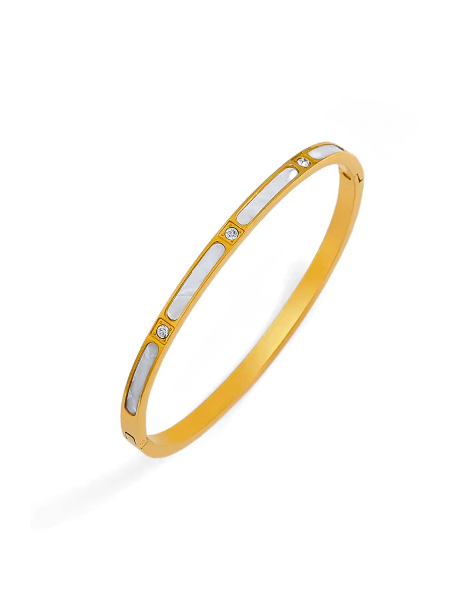 Petal Inlay Bangle