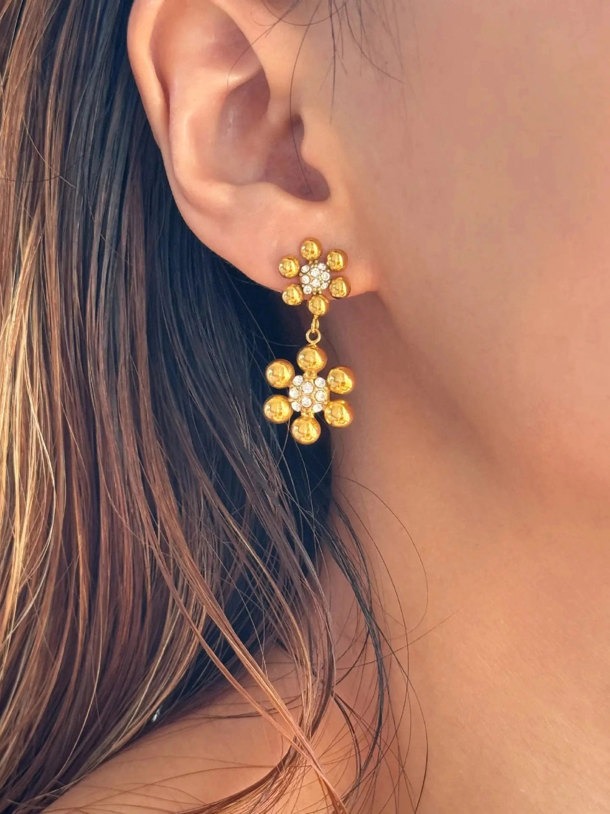 Petalia Gold Earrings