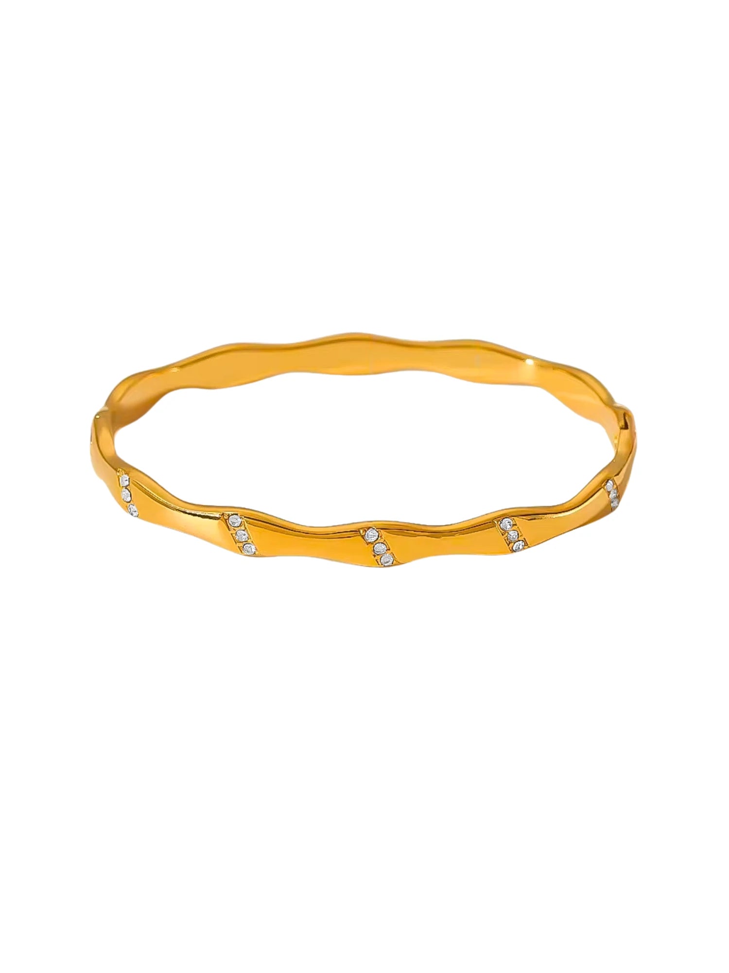 Wave Crystal Bangle