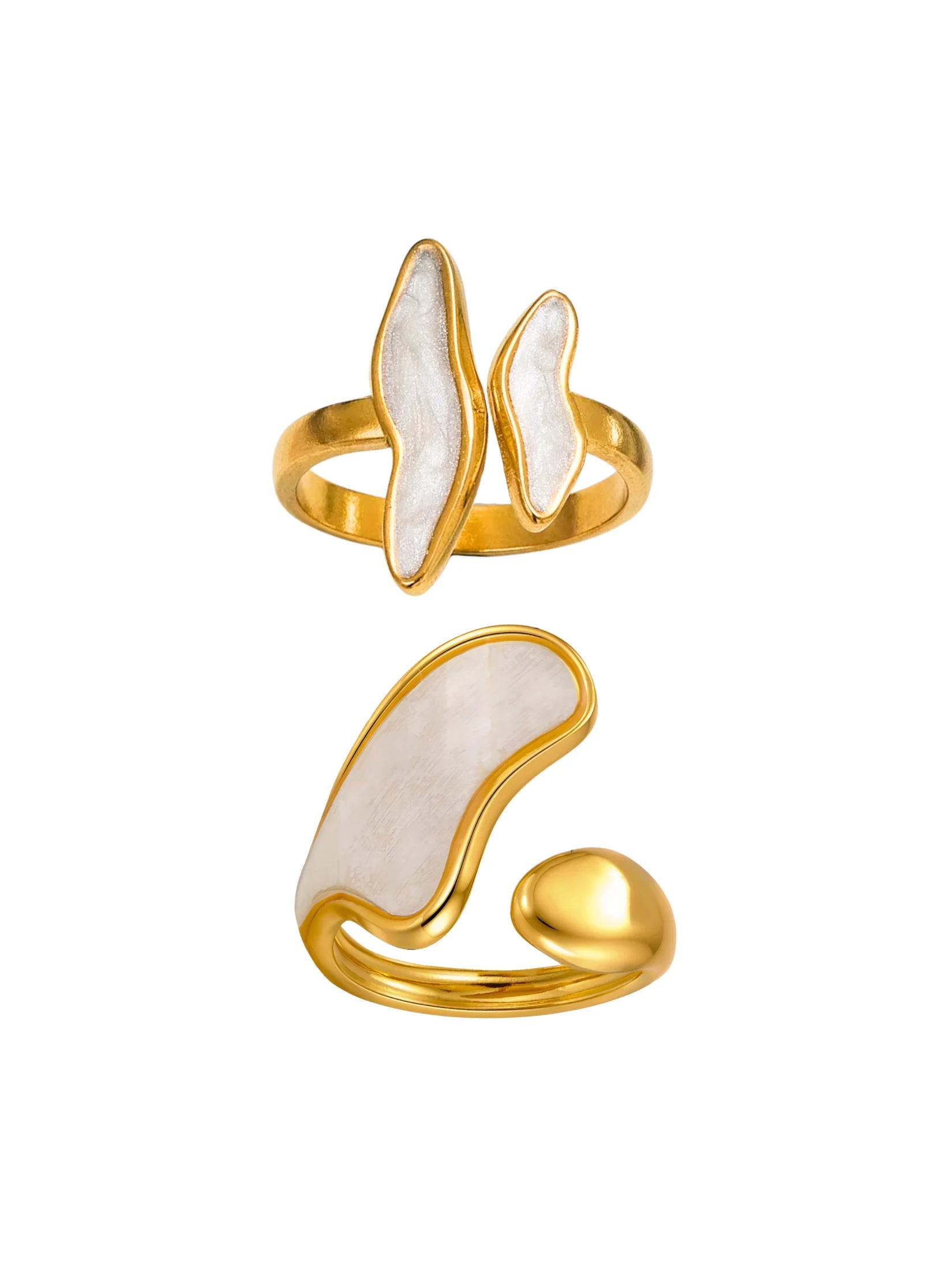 Wing Shell Ring Set