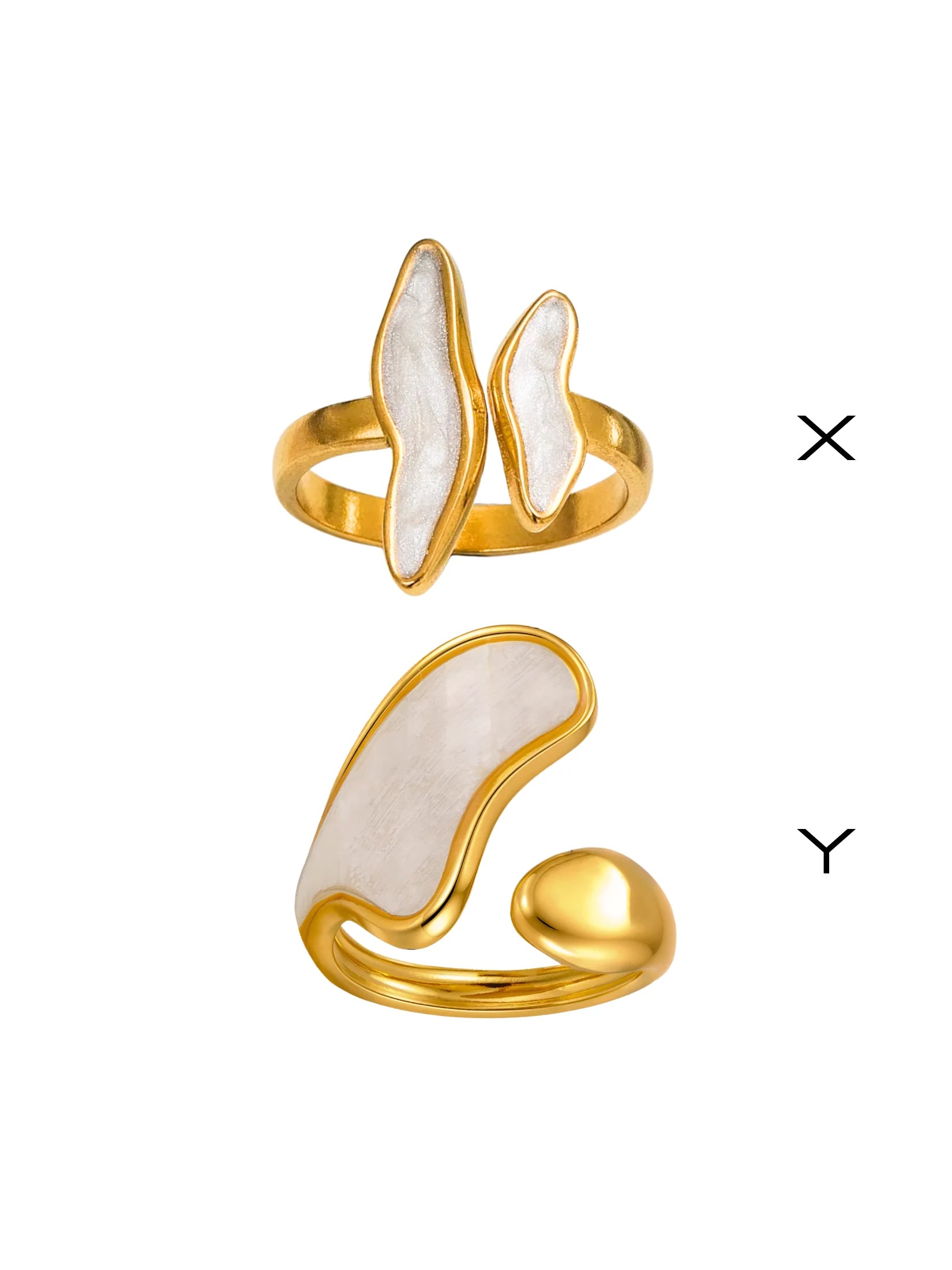 Wing Shell Ring Set