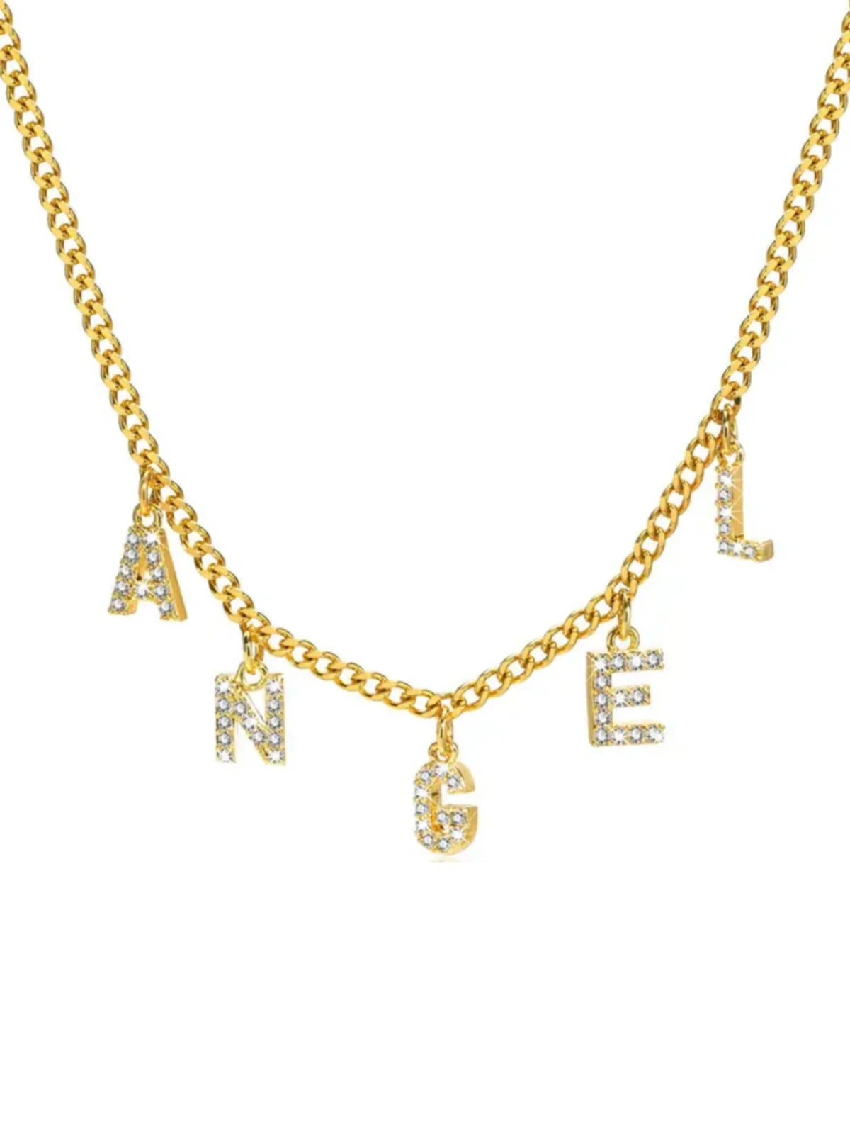 Lily Classic Suspended Custom Name Necklace