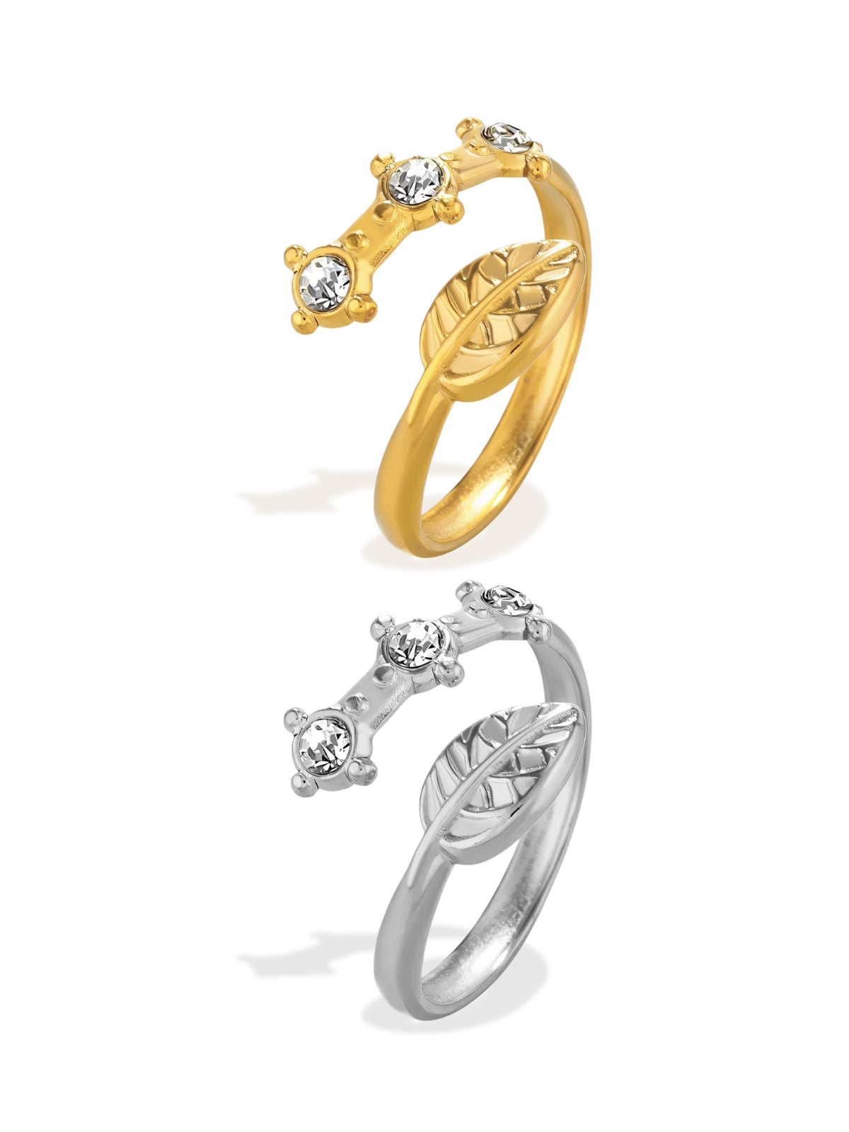 Terra Ring by Shine With Me – Gold plated ring front view